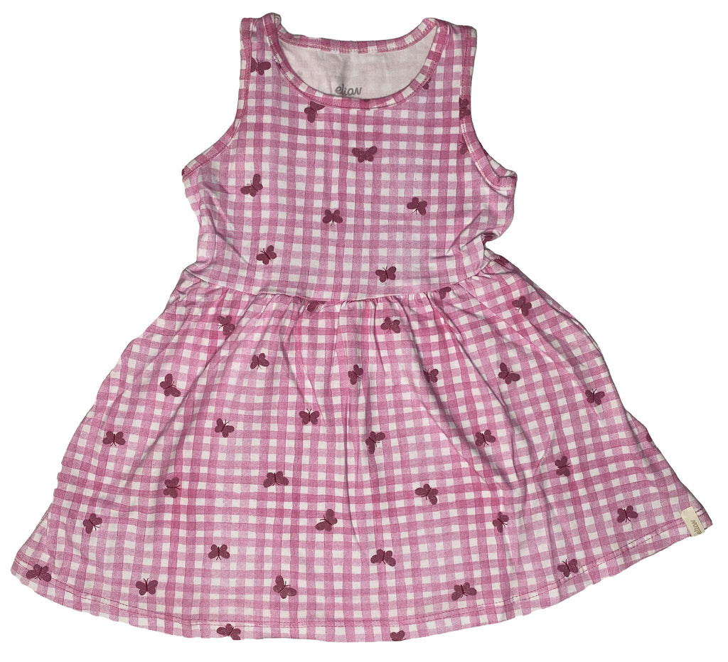 Vestido Infantil Menina  Estampado Elian Rosa