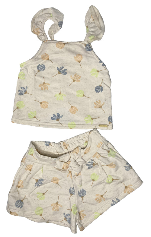 Conjunto Infantil Menina Linho Colorittá Bege