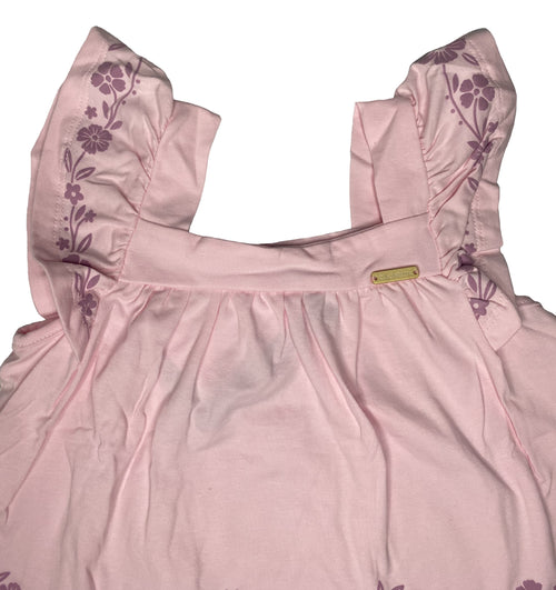 Conjunto Infantil Menina Textura Flores Colorittá Rosa